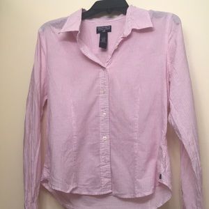 Pink 💗& white 🤍preppy Ralph Lauren button up